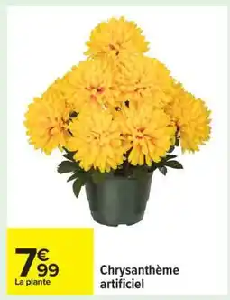 Carrefour Chrysanthème artificiel offre