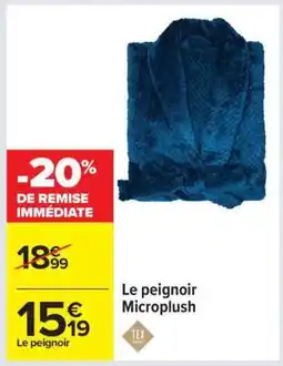 Carrefour Le peignoir Microplush offre