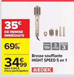 Carrefour Brosse soufflante Hight Speed 5 en 1 offre