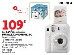 Auchan Fuji pack iconiq mini12 bc offre
