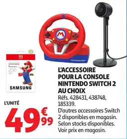 Auchan L'accessoire pour la console nintendo switch 2 au choix offre