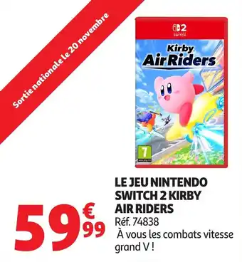 Auchan Le jeu nintendo switch 2 kirby air riders offre