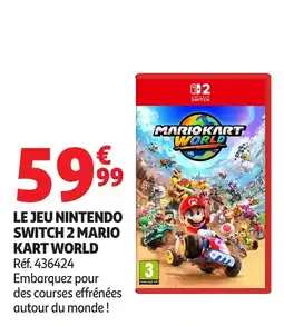 Auchan Le jeu nintendo switch 2 mario kart world offre