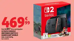 Auchan Le pack console nintendo switch 2 mario kart world offre