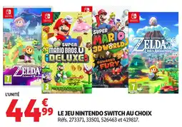 Auchan Le jeu nintendo switch au choix offre