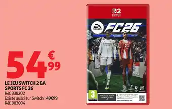 Auchan Le jeu switch 2 ea sports fc 26 offre