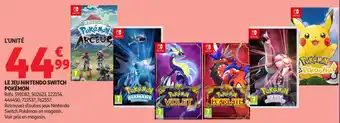 Auchan Le jeu nintendo switch pokémon offre