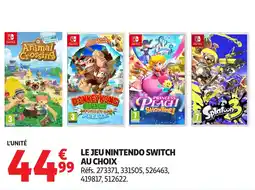 Auchan Le jeu nintendo switch au choix offre