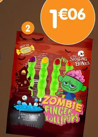 Dr. Skelling Bones Sucettes doigts zombie