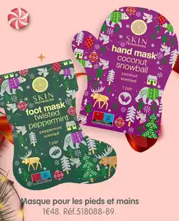 b&m Skin Techniques Masque pour les pieds et mains offre
