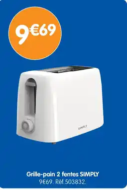 b&m SIMPLY Grille-pain 2 fentes offre