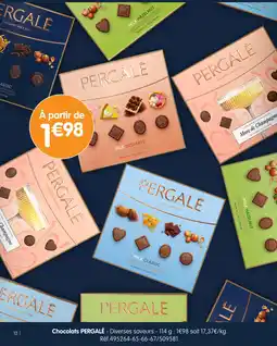 b&m Pergale Chocolats offre