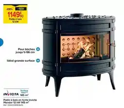 Trafic Invicta - poele a bois en fonte mandor 12kw 145m2 offre
