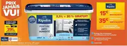 Trafic Ripolin - peinture(d) ripolin anti-humidité blanc satin 2,5l + 20% gratuit offre