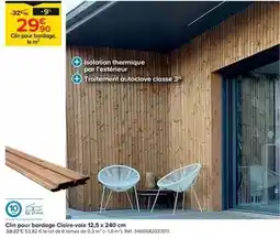 Trafic Clin pour bardage claire-voie 12,5 x 240 cm offre