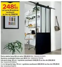 Trafic Lot porte atelier + système coulissant offre