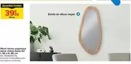 Trafic Miroir forme organique décor chene dada art l.40 x h.85 cm offre
