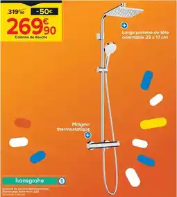 Trafic Hansgrohe - colonne de douche thermostatique showerpipe waterforms 230 offre