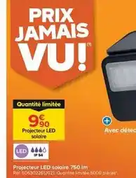 Trafic Projecteur led solaire 750 im offre