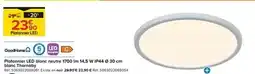 Trafic Goodhome - plafonnier led blanc neutre 1700 lm 14.5 w ip44 o30cm blanc thornaby offre
