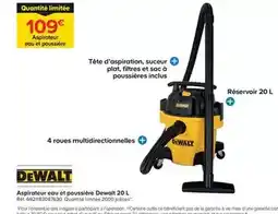 Trafic Dewalt - aspirateur eau et poussière 20 l offre