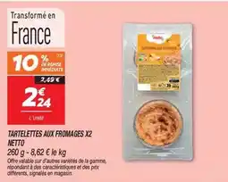 Netto Tartelettes aux fromages x2 offre