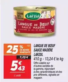 Netto Signal - langue de bœuf sauce madère offre