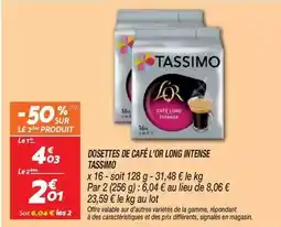 Netto Tassimo - dosettes de café long intense offre