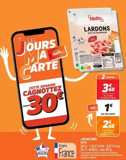 Netto Netto - lardons flawde offre