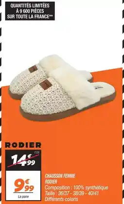Netto Chausson - chauscon femme offre