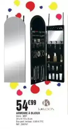 La Foir'Fouille Kokoon - armoire à bijoux offre