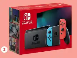 Auchan La console nintendo switch emblématique néon offre