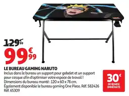 Auchan Le bureau gaming naruto offre