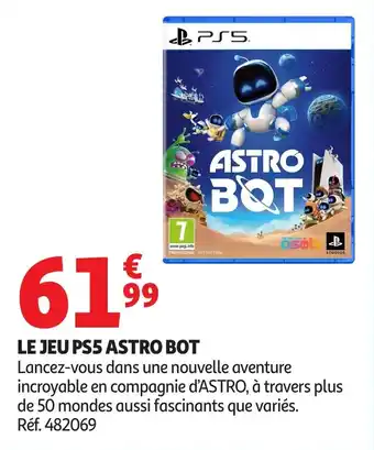Auchan Le jeu ps5 astro bot offre