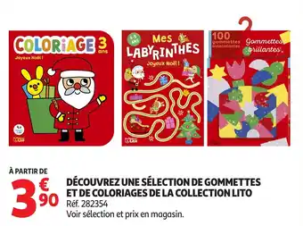 Auchan Découvrez une sélection de gommettes et de coloriages de la collection lito offre