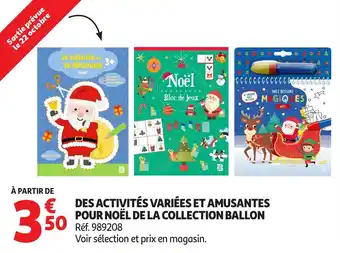 Auchan Des activités variées et amusantes pour noël de la collection ballon offre