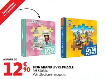 Auchan Mon grand livre puzzle offre