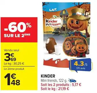 Carrefour Market KINDER Mini friends offre