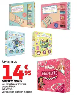 Auchan Coffrets bijoux offre