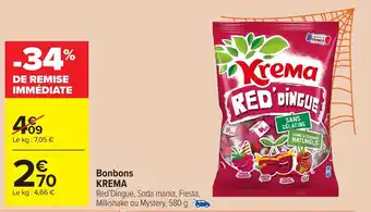 Carrefour Market KREMA Bonbons offre