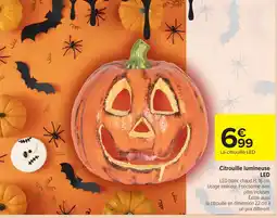 Carrefour Market Citrouille lumineuse LED offre
