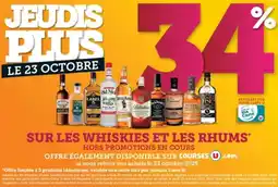 Super U Sur les whiskies et les rhums offre