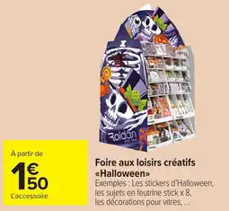 Carrefour Market Foire aux loisirs créatifs Halloween offre