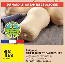 Carrefour Market Butternut filiere qualite carrefour offre