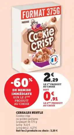 Super U Cereales nestle offre