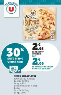Super U Pizza surgelee u offre