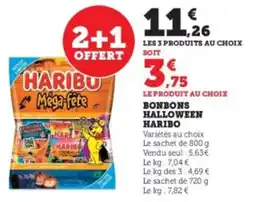 Super U Bonbons halloween haribo offre