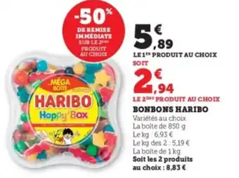 Super U Bonbons haribo offre