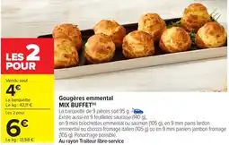 Carrefour Market MIX BUFFET Gougères emmental offre