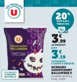 Super U Bonbons assortiment halloween u offre
